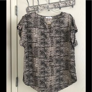Calvin Klein Animal Print Short Sleeve Tunic